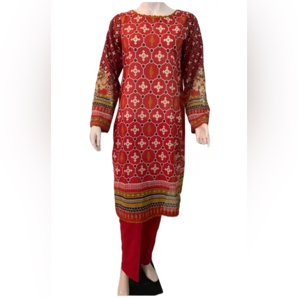 So Kamal Pakistani/Indian Shalwar Kameez stitched (2PC) medium  (Lawn)  DPL-1372